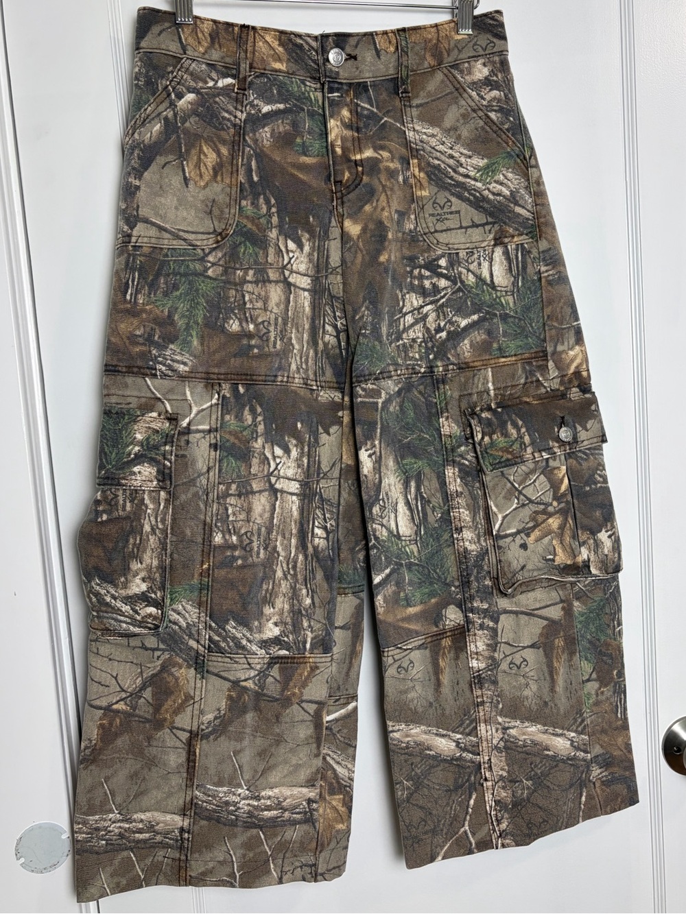 REVICE Camo Wide Leg Cargo Pants